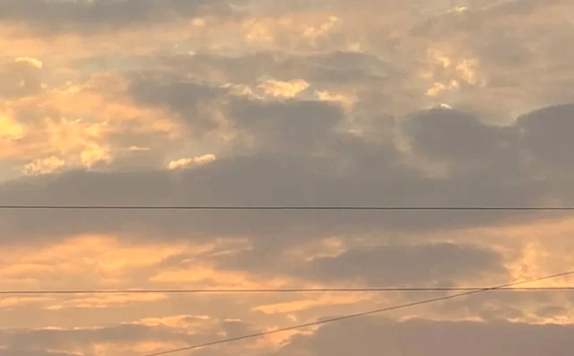 Soft light on high clouds